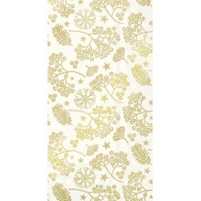 Салфетки 16бр Bright Winter Branches златисти